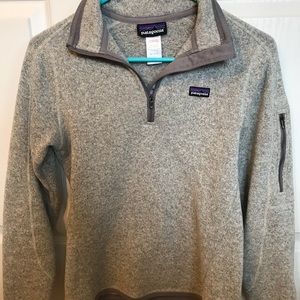 Light grey quarter zip Patagonia